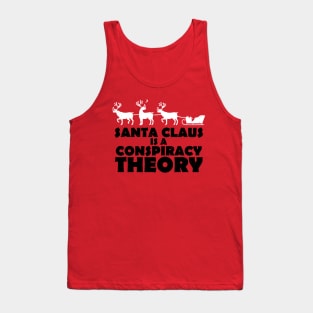 Funny Christmas Santa Claus Conspiracy Theory Funny Xmas Meme Tank Top